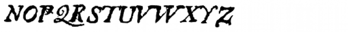 1689 Almanach Italic Font UPPERCASE