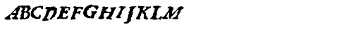 1689 Almanach Supplement Italic Font UPPERCASE