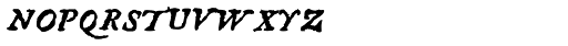 1689 Almanach Supplement Italic Font UPPERCASE