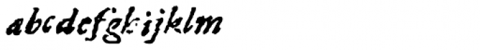 1689 Almanach Supplement Italic Font LOWERCASE