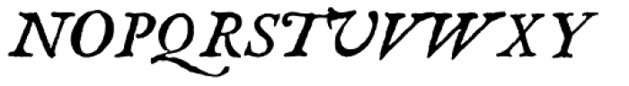 1689 GLC Garamond Pro Italic Font UPPERCASE