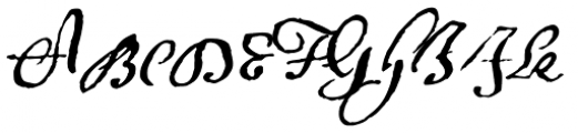 1695 Captain Flint Ru Font UPPERCASE