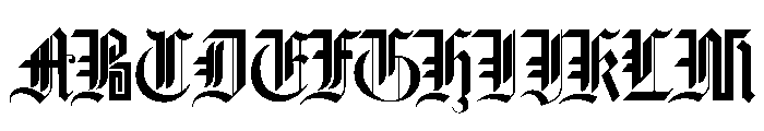 16thCenturyGothic Regular Font UPPERCASE