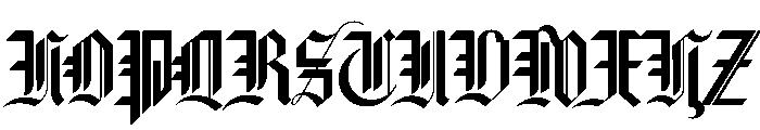 16thCenturyGothic Regular Font UPPERCASE
