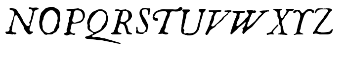 1726 Real Espanola Italic Font UPPERCASE