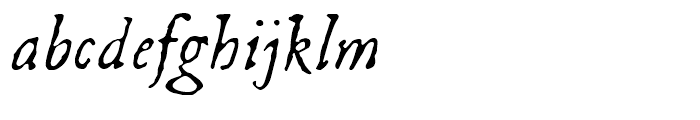 1726 Real Espanola Italic Font LOWERCASE