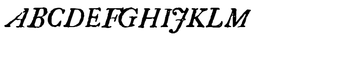 1756 Dutch Italic Font UPPERCASE