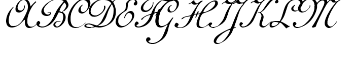 1781 La Fayette Normal Font UPPERCASE