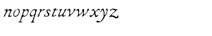 1786 GLC Fournier Italic Font LOWERCASE