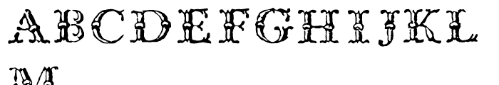 1786 GLC Fournier Titling Normal Font LOWERCASE