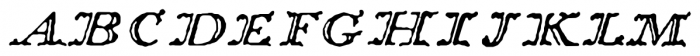 1741 Financiere Titl Italic Font UPPERCASE