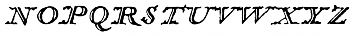 1741 Financiere Titl Italic Font LOWERCASE