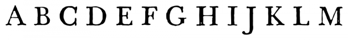 1785 GLC Baskerville Regular Font UPPERCASE