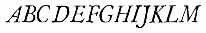 1786 GLC Fournier Narrow Italic Font UPPERCASE