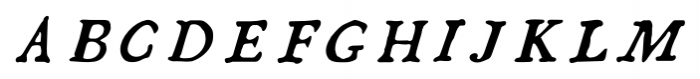 1790 Royal Printing Caps Italic Font LOWERCASE