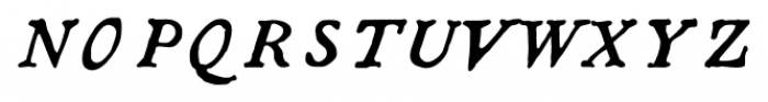 1790 Royal Printing Caps Italic Font LOWERCASE