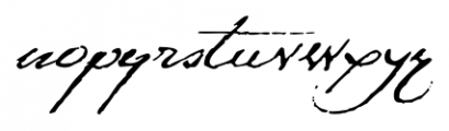 1791 Constitution Regular Font LOWERCASE