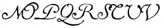 1741 Financiere Italic Font UPPERCASE