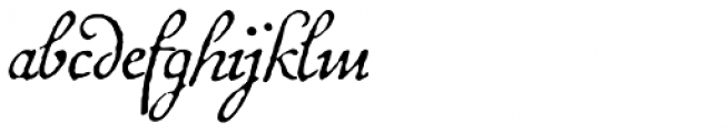 1741 Financiere Italic Font LOWERCASE