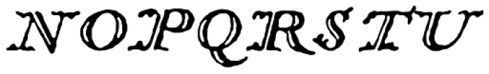 1741 Financiere Title Italic Font UPPERCASE