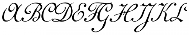 1781 La Fayette Normal Font UPPERCASE