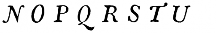 1785 GLC Baskerville Italic Font UPPERCASE