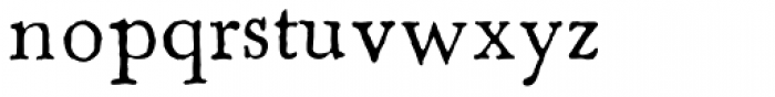 1785 GLC Baskerville Font LOWERCASE