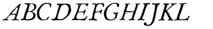 1786 GLC Fournier Italic Font UPPERCASE