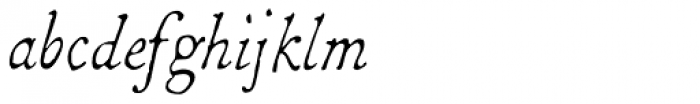 1786 GLC Fournier Narrow Italic Font LOWERCASE