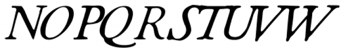 1790 Royal Printing Italic Font UPPERCASE