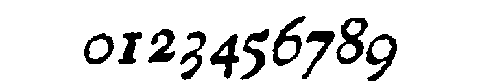 1722 Regular Italic Font OTHER CHARS
