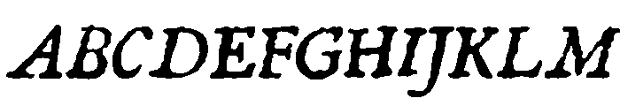 1722 Regular Italic Font UPPERCASE