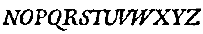 1722 Regular Italic Font UPPERCASE