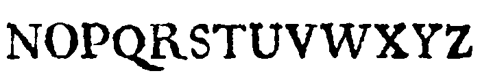 1722 Regular Font UPPERCASE