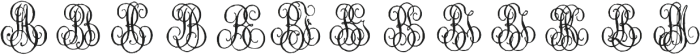 1864 GLC Monogram AB otf (400) Font LOWERCASE