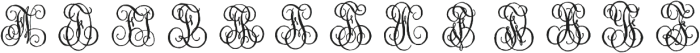 1864 GLC Monogram EF otf (400) Font LOWERCASE
