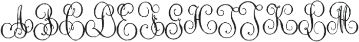 1864 GLC Monogram Initials otf (400) Font UPPERCASE