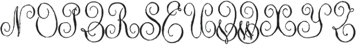 1864 GLC Monogram Initials otf (400) Font LOWERCASE