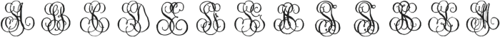 1864 GLC Monogram ST otf (400) Font UPPERCASE