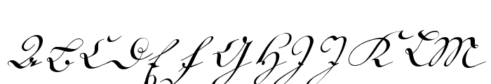 18th Century Kurrent Start Font UPPERCASE