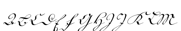 18th Century Kurrent Start Font UPPERCASE