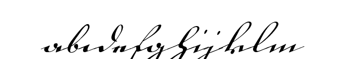 18th Century Kurrent Start Font LOWERCASE
