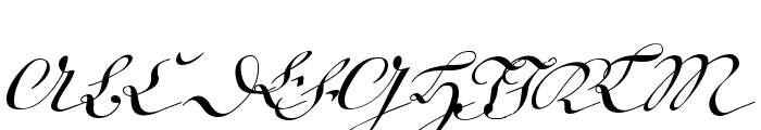 18th Century Kurrent Text Font UPPERCASE
