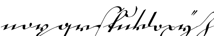 18th Century Kurrent Font LOWERCASE