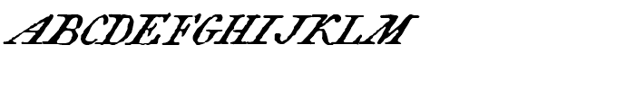 1805 Jaeck Map Italic Font UPPERCASE