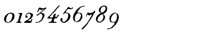1820 Modern Italic Font OTHER CHARS
