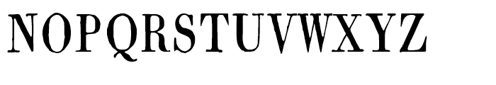 1820 Modern Narrow Normal Font UPPERCASE