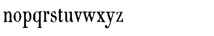 1820 Modern Narrow Normal Font LOWERCASE