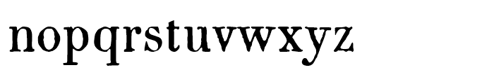 1820 Modern Normal Font LOWERCASE