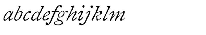 1822 GLC Caslon Italic Font LOWERCASE